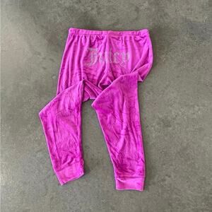 Juicy Couture Women's Pink Purple Joggers-tracksuits Large Y2k